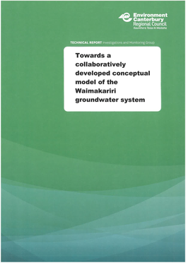 Towards a Collaboratively Developed Conceptual Model of the Waimakariri Groundwater System