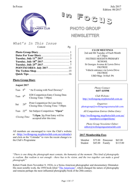 PG Newsletter