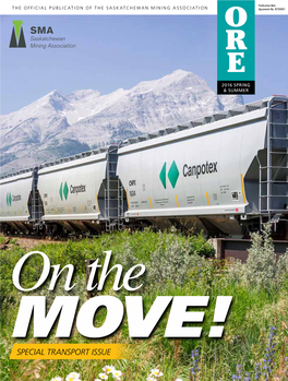 SPECIAL TRANSPORT ISSUE 3 TABLESECTION of CONTENTS 3 Page 9 2016 16 the Biggest Move SUMMER