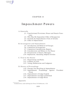 Impeachment Powers