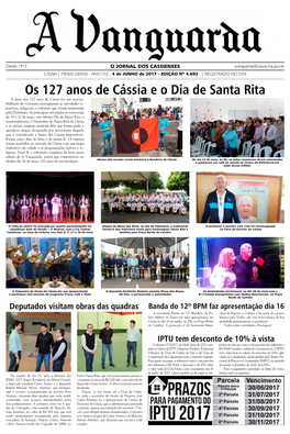 Os 127 Anos De Cássia E O Dia De Santa Rita a Festa Dos 127 Anos De Cássia Foi Um Sucesso