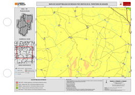 Mapa De Susceptibilidad De Riesgos Por Vientos En El Territorio De Aragón