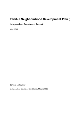 Yarkhill Neighbourhood Development Plan (