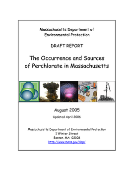 The Occurrence and Sources of Perchlorate in Massachusetts