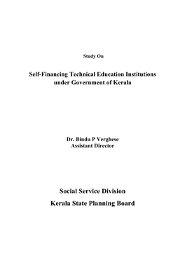 Study on Self-Financing Technical