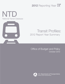 Transit Profiles: All Reporting Agencies