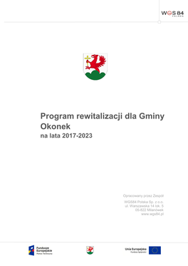 Program Rewitalizacji Dla Gminy Okonek Na Lata 2017-2023