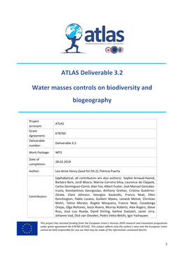 ATLAS Deliverable 3.2