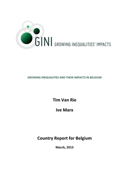 Tim Van Rie Ive Marx Country Report for Belgium