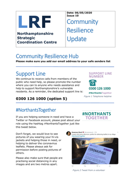 Community Resilience Update