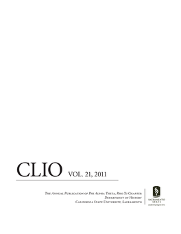 Clio Vol. 21, 2011