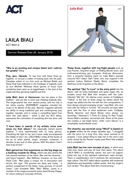 Laila Biali Act 9041-2