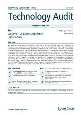 Sun Sun Java™ Composite Application Platform Suite