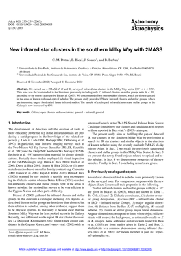 New Infrared Star Clusters in the Southern Milky Way with 2MASS