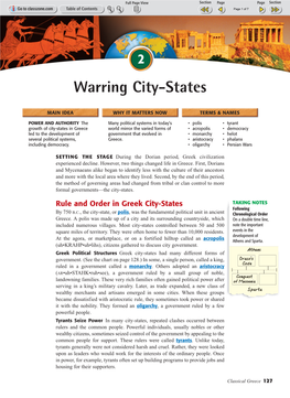 Warring City-States