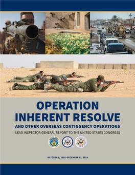 Operation Inherent Resolve, Report to the United States Congress