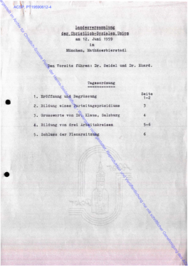 Protokoll Der Landesversammlung