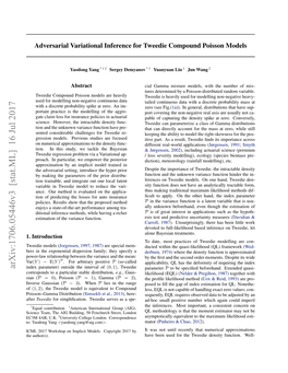 Adversarial Variational Inference for Tweedie Compound Poisson Models