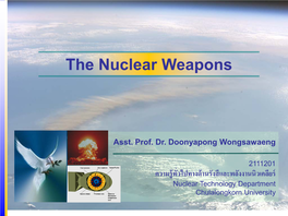 The Nuclear Weapons