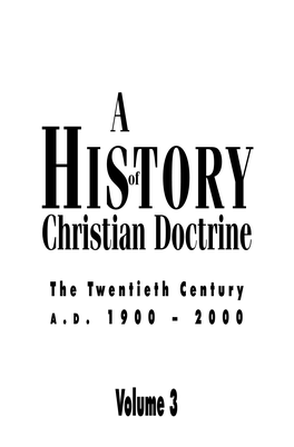 A History of Christian Doctrine #3