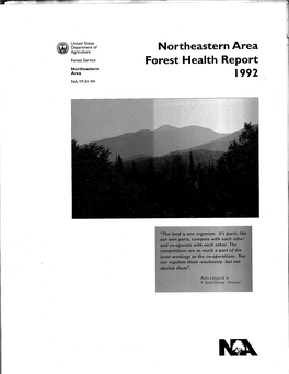 Northeastern Area Forest Health Report