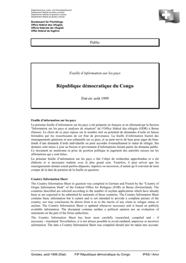 République Démocratique Du Congo