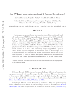 Are DY\, Persei Stars Cooler Cousins of R Coronae Borealis Stars?