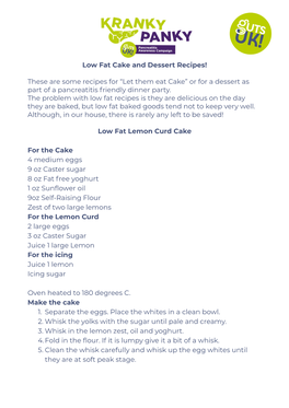 Low Fat Cake and Dessert Recipes! These Are Some Recipes