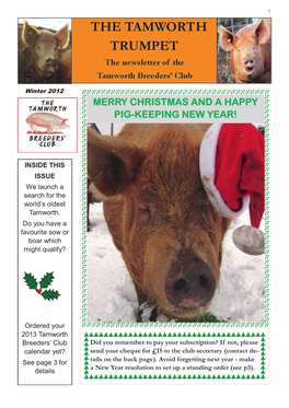 Merry Christmas and a Happy Pig-Keeping New Year!