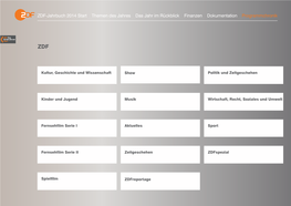 ZDF-Jahrbuch 2014 Start Themen Des Jahres Das Jahr Im Rückblick Finanzen Dokumentation Programmchronik