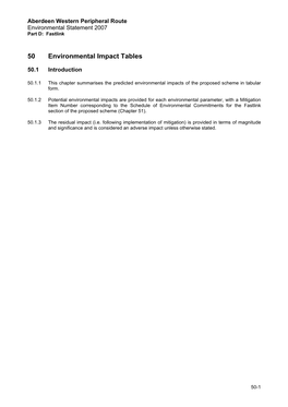 Schedule of Environmental Commitments (Example)