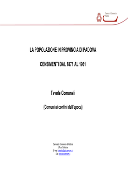 Tavole Comunali