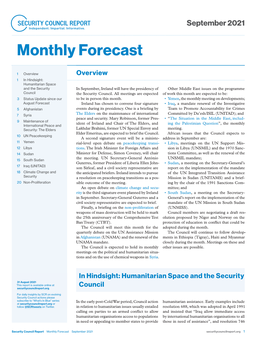 Monthly Forecast