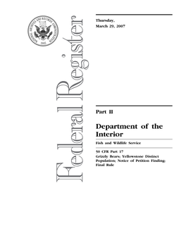 2007 Federal Register, 72 FR 14866