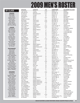 2009 Men's Roster