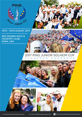 2017 Ping Junior Solheim Cup European Handbook