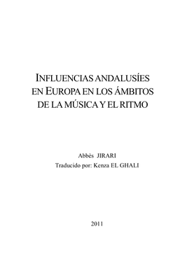 Influencias Andalusíes En Europa En Los Ámbitos De La Música Y El Ritmo