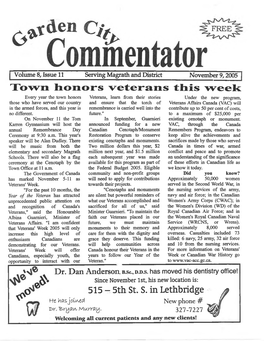 Town Honors Veterans This Week