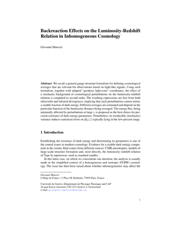 Backreaction Effects on the Luminosity-Redshift Relation in Inhomogeneous Cosmology