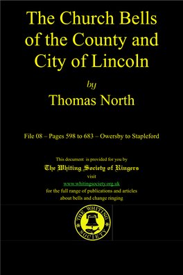 The Church Bells of the County and City of Lincoln
