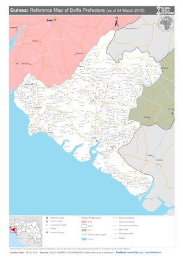 Guinea: Reference Map of Boffa Prefecture (As of 04 March 2015)