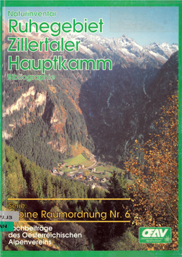 Ruhegebiet "Zillertaler Hauptkamm“