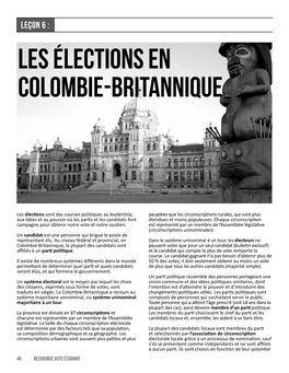 Les Élections En Colombie-Britannique