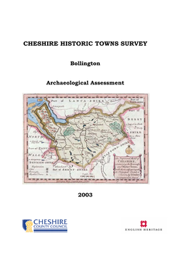 Bollington Archaeological Assessment