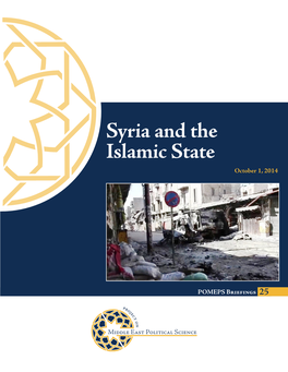 Syria and the Islamic State October 1, 2014