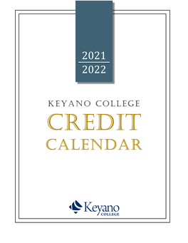 Credit Calendar 2021-2022