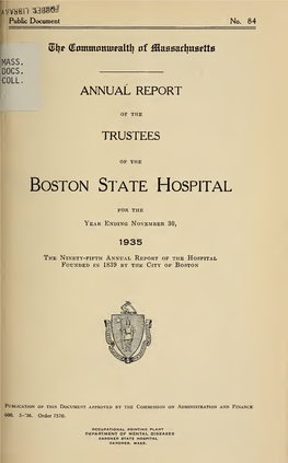 Annual Report of the Trustees of The