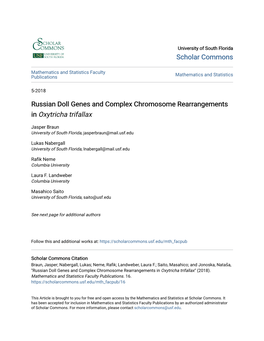 Russian Doll Genes and Complex Chromosome Rearrangements in Oxytricha Trifallax