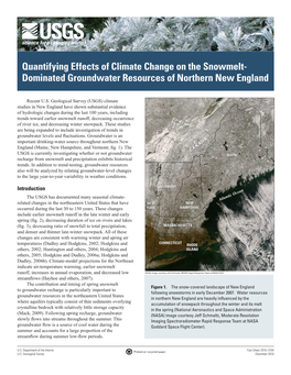 Quantifying Effects of Climate Change on the Snowmelt-Dominated Groundwater Resources of Northern New England