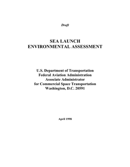 Sea Launch Environmental Assessment